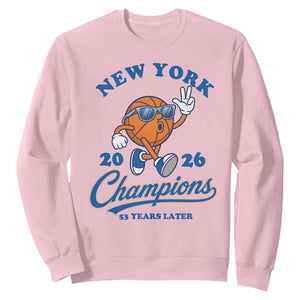 Funny New York 2026 Hoops Fan Graphic Sweatshirt Vintage 26 Champions Pride 53 Years Later