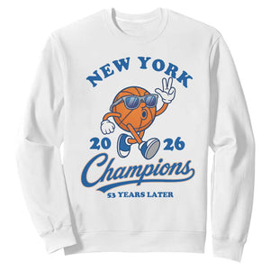 Funny New York 2026 Hoops Fan Graphic Sweatshirt Vintage 26 Champions Pride 53 Years Later