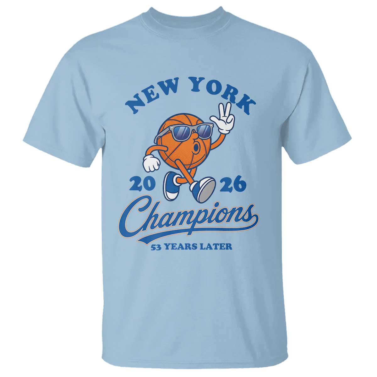 Funny New York 2026 Hoops Fan Graphic T Shirt Vintage 26 Champions Pride 53 Years Later