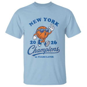 Funny New York 2026 Hoops Fan Graphic T Shirt Vintage 26 Champions Pride 53 Years Later