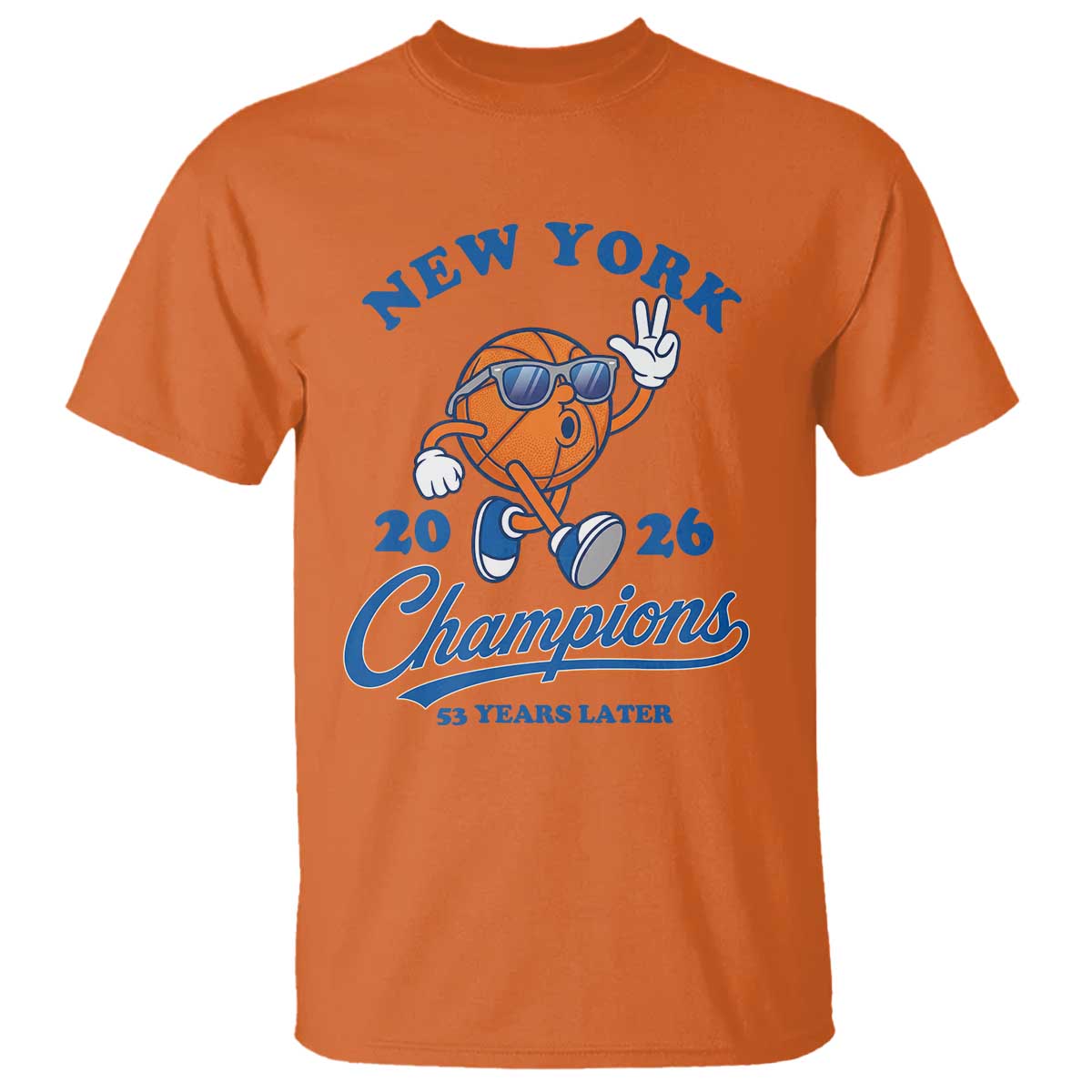 Funny New York 2026 Hoops Fan Graphic T Shirt Vintage 26 Champions Pride 53 Years Later
