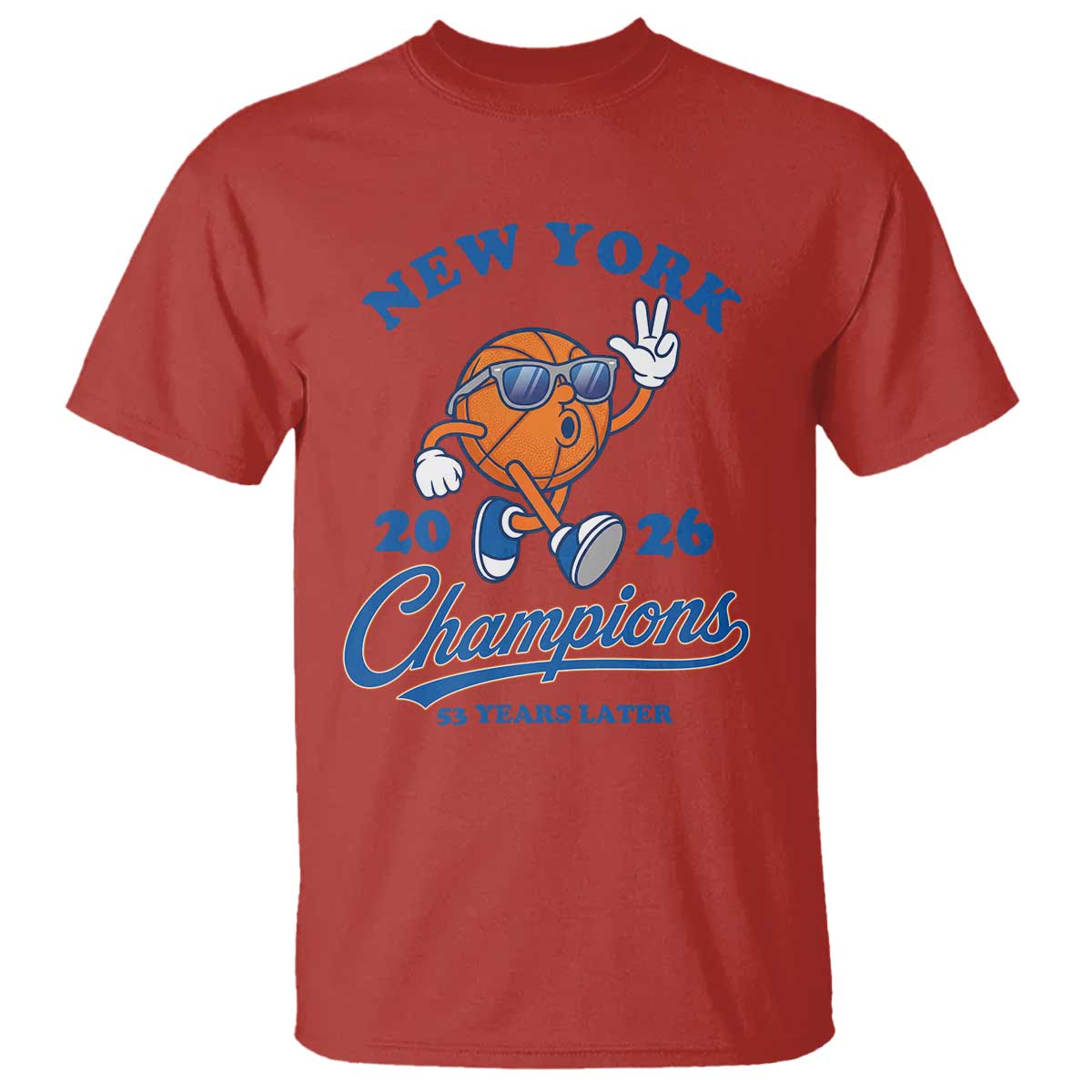 Funny New York 2026 Hoops Fan Graphic T Shirt Vintage 26 Champions Pride 53 Years Later