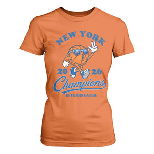 Funny New York 2026 Hoops Fan Graphic T Shirt For Women Vintage 26 Champions Pride 53 Years Later