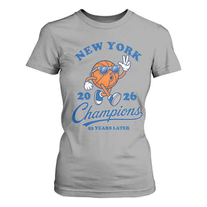 Funny New York 2026 Hoops Fan Graphic T Shirt For Women Vintage 26 Champions Pride 53 Years Later