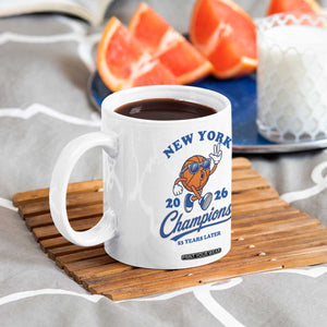 Funny New York 2026 Hoops Fan Graphic Coffee Mug Vintage 26 Champions Pride 53 Years Later