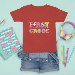 Groovy 1st Grade Vibes T Shirt For Kid First Day Back to School TS02 Printyourwear