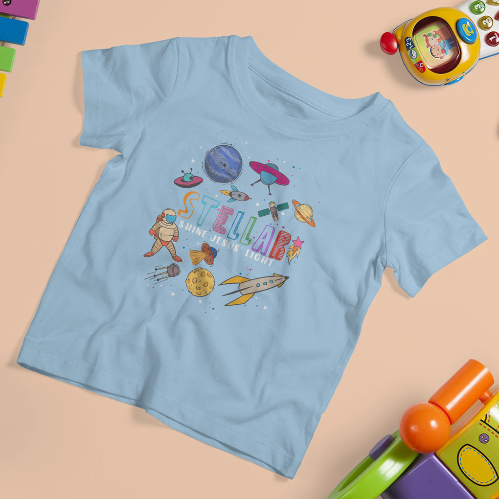 VBS Stellar T Shirt For Kid Stellar VBS Shine Jesus Light Vacation Bible School Space TS02 Printyourwear