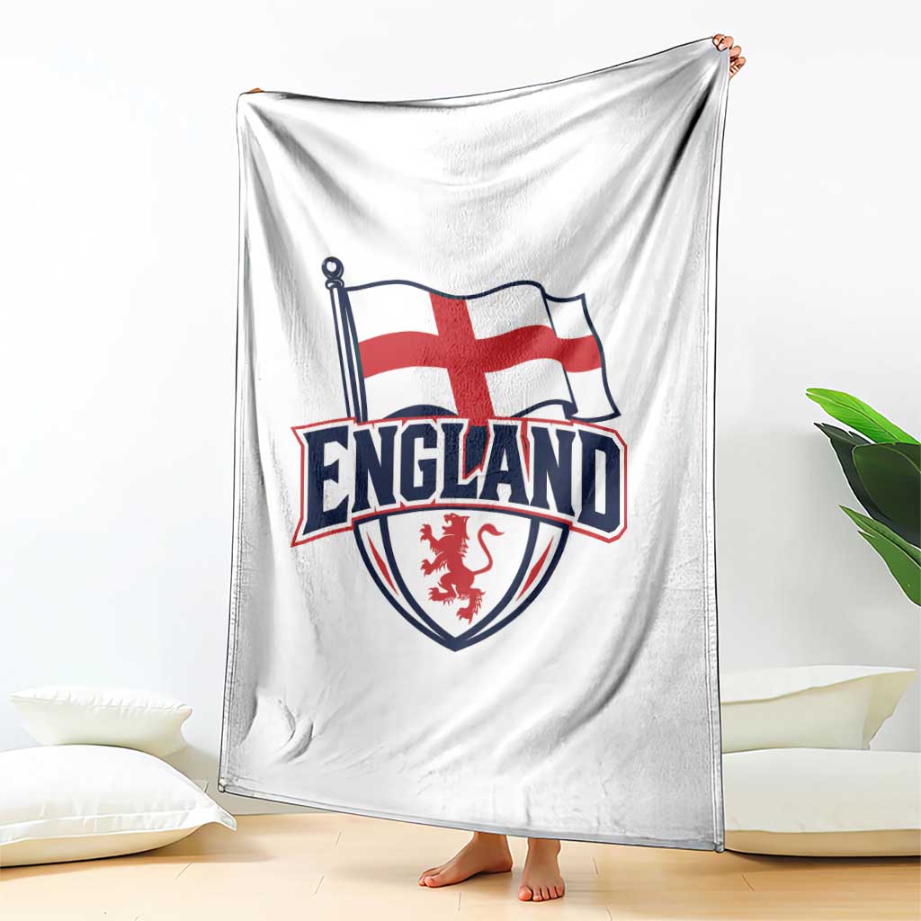 England Patriotic Crest St George Cross Flag Graphic Throw Blanket English Lion Crest Heritage Pride Souvenir TS02 Print Your Wear