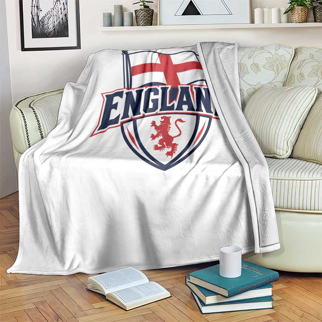 England Patriotic Crest St George Cross Flag Graphic Throw Blanket English Lion Crest Heritage Pride Souvenir TS02 Print Your Wear