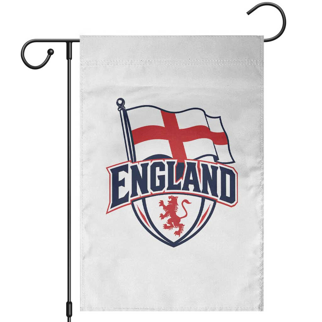 England Patriotic Crest St George Cross Flag Graphic Garden Flag English Lion Crest Heritage Pride Souvenir TS02 White Print Your Wear