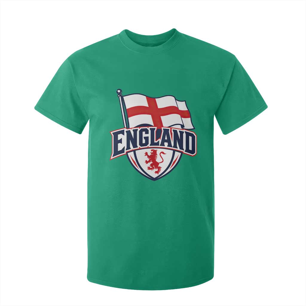 England Patriotic Crest St George Cross Flag Graphic T Shirt For Kid English Lion Crest Heritage Pride Souvenir TS02 Irish Green Print Your Wear