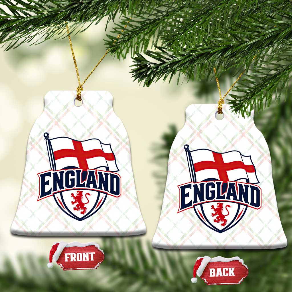 England Patriotic Crest St George Cross Flag Graphic Ceramic Ornament English Lion Crest Heritage Pride Souvenir TS02 Print Your Wear
