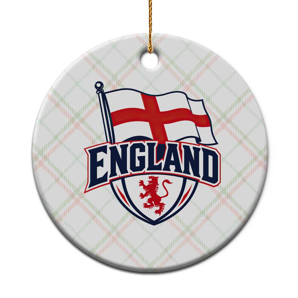 England Patriotic Crest St George Cross Flag Graphic Ceramic Ornament English Lion Crest Heritage Pride Souvenir TS02 1pc Christmas Plaid Print Your Wear