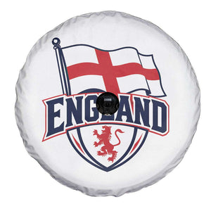 England Patriotic Crest St George Cross Flag Graphic Spare Tire Cover English Lion Crest Heritage Pride Souvenir TS02 Print Your Wear