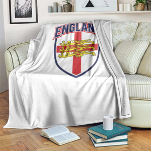England Flag Lion Crest St George Cross Shield Crest Throw Blanket Vintage Patriotic English Sport Fan Graphic TS02 Print Your Wear