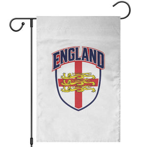 England Flag Lion Crest St George Cross Shield Crest Garden Flag Vintage Patriotic English Sport Fan Graphic TS02 White Print Your Wear