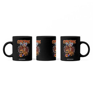Christmas In July Tung Tung Tung TTT Sahur Cursed Meme Coffee Mug Funny Ironic Tropical Summer Hawaiian Holiday Surreal