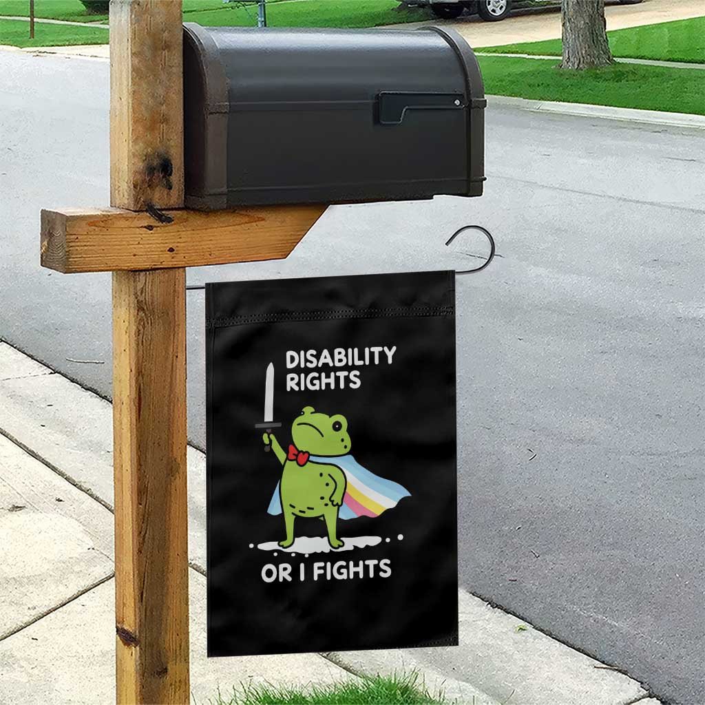 Funny Frog Disability Pride Flag Warrior Garden Flag Disability Rights Or I Fights