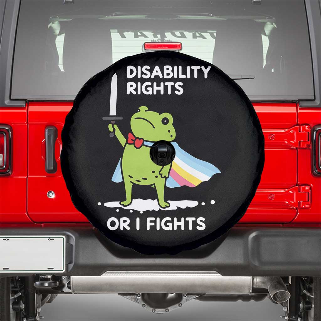 Funny Frog Disability Pride Flag Warrior Spare Tire Cover Disability Rights Or I Fights