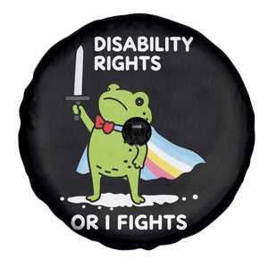 Funny Frog Disability Pride Flag Warrior Spare Tire Cover Disability Rights Or I Fights