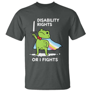 Funny Frog Disability Pride Flag Warrior T Shirt Disability Rights Or I Fights
