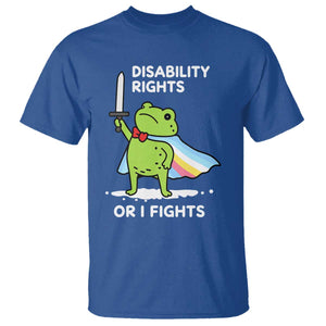 Funny Frog Disability Pride Flag Warrior T Shirt Disability Rights Or I Fights