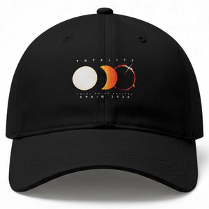 Spain Total Solar Eclipse 2026 Totality Baseball Cap Espana Travel Souvenir Astronomy Geek Gift TS02 Print Your Wear