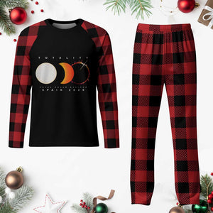 Spain Total Solar Eclipse 2026 Totality Plaid Pajama Set Espana Travel Souvenir Astronomy Geek Gift TS02 Buffalo Plaid Print Your Wear