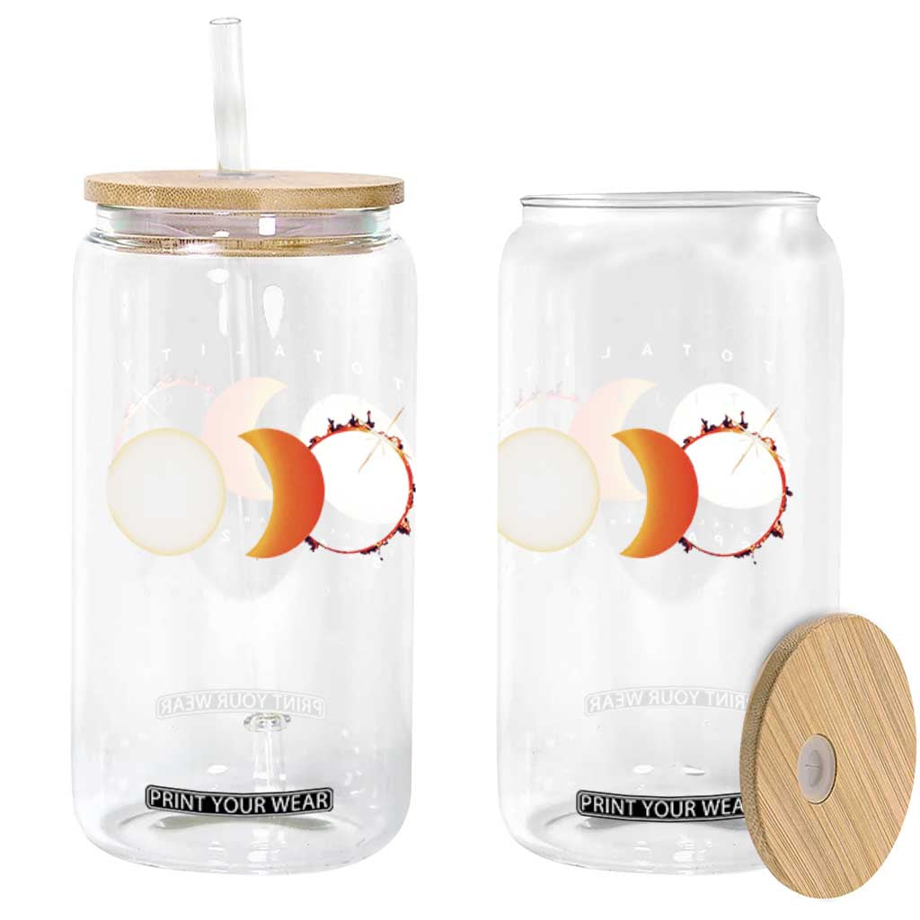 Spain Total Solar Eclipse 2026 Totality Glass Can Espana Travel Souvenir Astronomy Geek Gift TS02 Print Your Wear