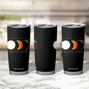 Spain Total Solar Eclipse 2026 Totality Tumbler Cup Espana Travel Souvenir Astronomy Geek Gift TS02 Print Your Wear