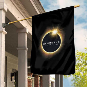 Greenland Total Solar Eclipse 2026 Garden Flag Path of Totality Astronomy Gift TS02 Print Your Wear