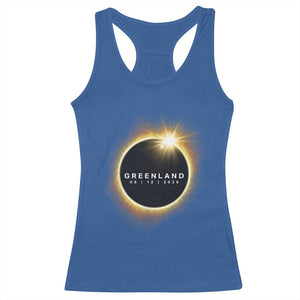 Greenland Total Solar Eclipse 2026 Racerback Tank Top Path of Totality Astronomy Gift TS02 Royal Blue Print Your Wear