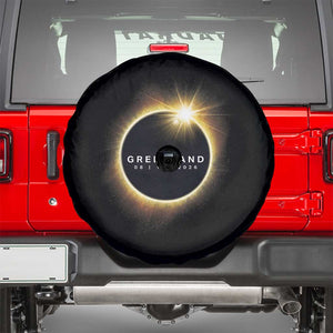 Greenland Total Solar Eclipse 2026 Spare Tire Cover Path of Totality Astronomy Gift TS02 Black Print Your Wear