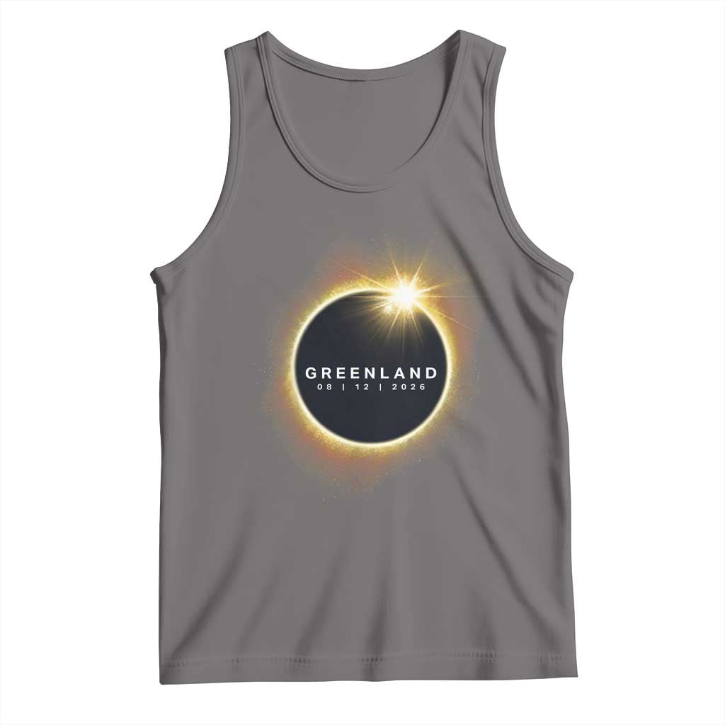 Greenland Total Solar Eclipse 2026 Tank Top Path of Totality Astronomy Gift TS02 Deep Heather Print Your Wear