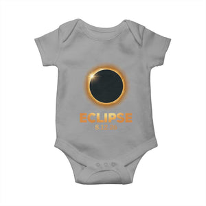 2026 Total Solar Eclipse Baby Onesie August 12 Totality Astronomy Souvenir TS02 Sport Gray Print Your Wear