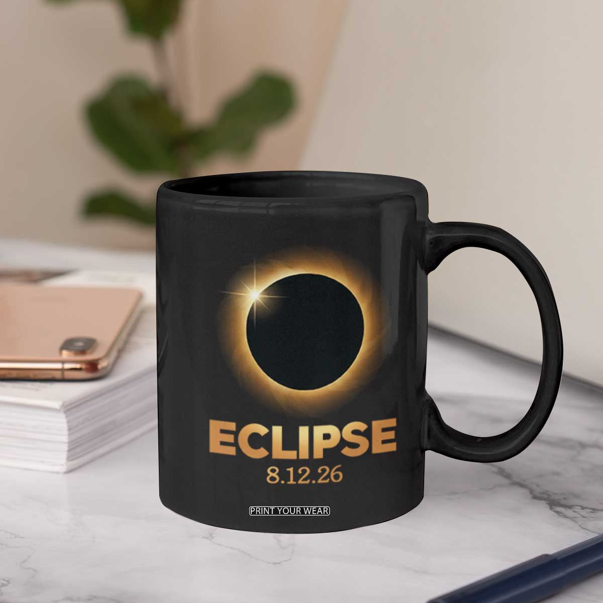 2026 Total Solar Eclipse Coffee Mug August 12 Totality Astronomy Souvenir TS02 Print Your Wear