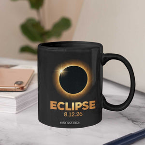 2026 Total Solar Eclipse Coffee Mug August 12 Totality Astronomy Souvenir TS02 Print Your Wear