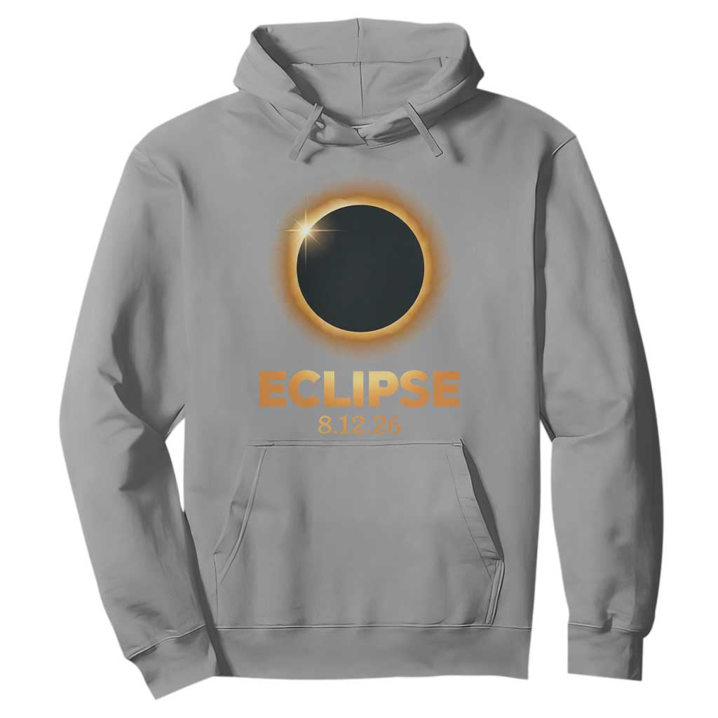 2026 Total Solar Eclipse Hoodie August 12 Totality Astronomy Souvenir TS02 Sport Gray Print Your Wear