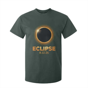 2026 Total Solar Eclipse T Shirt For Kid August 12 Totality Astronomy Souvenir TS02 Dark Forest Green Print Your Wear