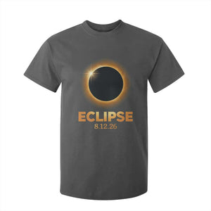 2026 Total Solar Eclipse T Shirt For Kid August 12 Totality Astronomy Souvenir TS02 Dark Heather Print Your Wear