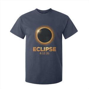 2026 Total Solar Eclipse T Shirt For Kid August 12 Totality Astronomy Souvenir TS02 Navy Print Your Wear