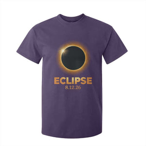 2026 Total Solar Eclipse T Shirt For Kid August 12 Totality Astronomy Souvenir TS02 Purple Print Your Wear