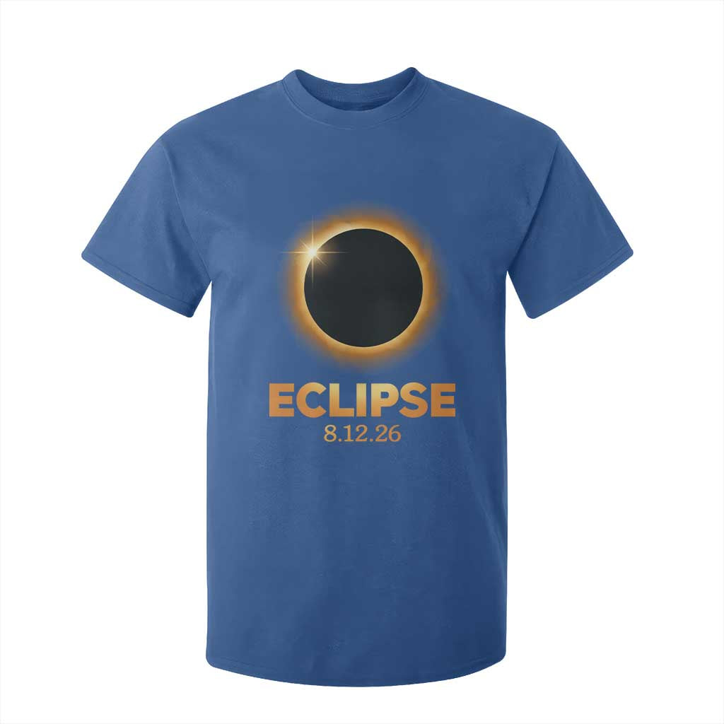 2026 Total Solar Eclipse T Shirt For Kid August 12 Totality Astronomy Souvenir TS02 Royal Blue Print Your Wear