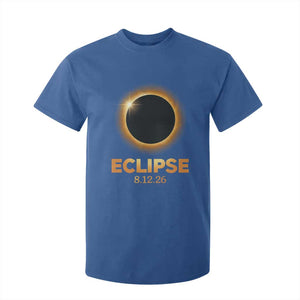2026 Total Solar Eclipse T Shirt For Kid August 12 Totality Astronomy Souvenir TS02 Royal Blue Print Your Wear