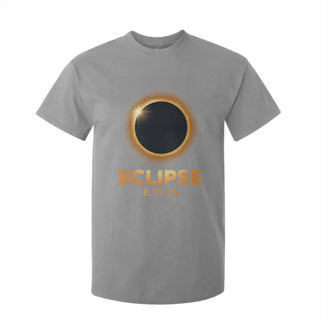 2026 Total Solar Eclipse T Shirt For Kid August 12 Totality Astronomy Souvenir TS02 Sport Gray Print Your Wear