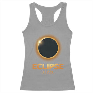 2026 Total Solar Eclipse Racerback Tank Top August 12 Totality Astronomy Souvenir TS02 Sport Gray Print Your Wear