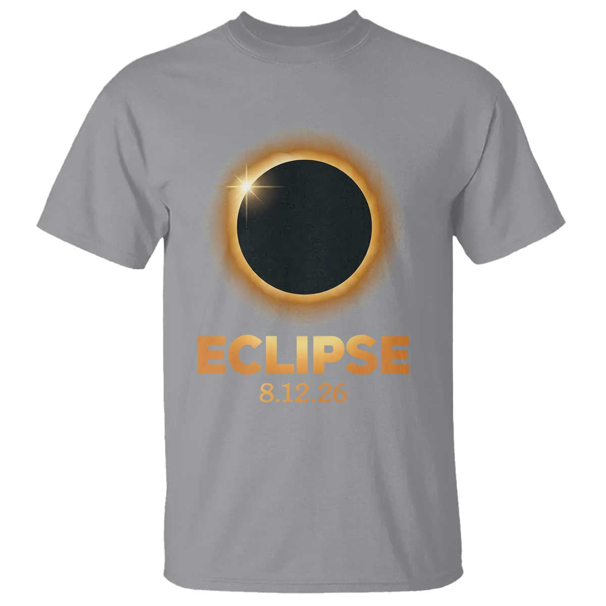 2026 Total Solar Eclipse T Shirt August 12 Totality Astronomy Souvenir TS02 Sport Gray Print Your Wear