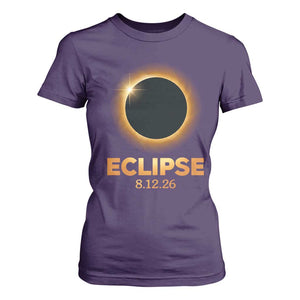 2026 Total Solar Eclipse T Shirt For Women August 12 Totality Astronomy Souvenir TS02 Purple Print Your Wear