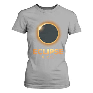 2026 Total Solar Eclipse T Shirt For Women August 12 Totality Astronomy Souvenir TS02 Sport Gray Print Your Wear