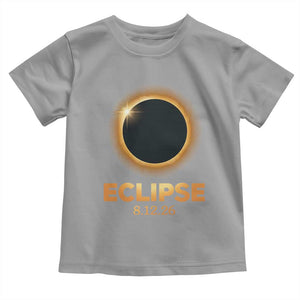 2026 Total Solar Eclipse Toddler T Shirt August 12 Totality Astronomy Souvenir TS02 Sport Gray Print Your Wear